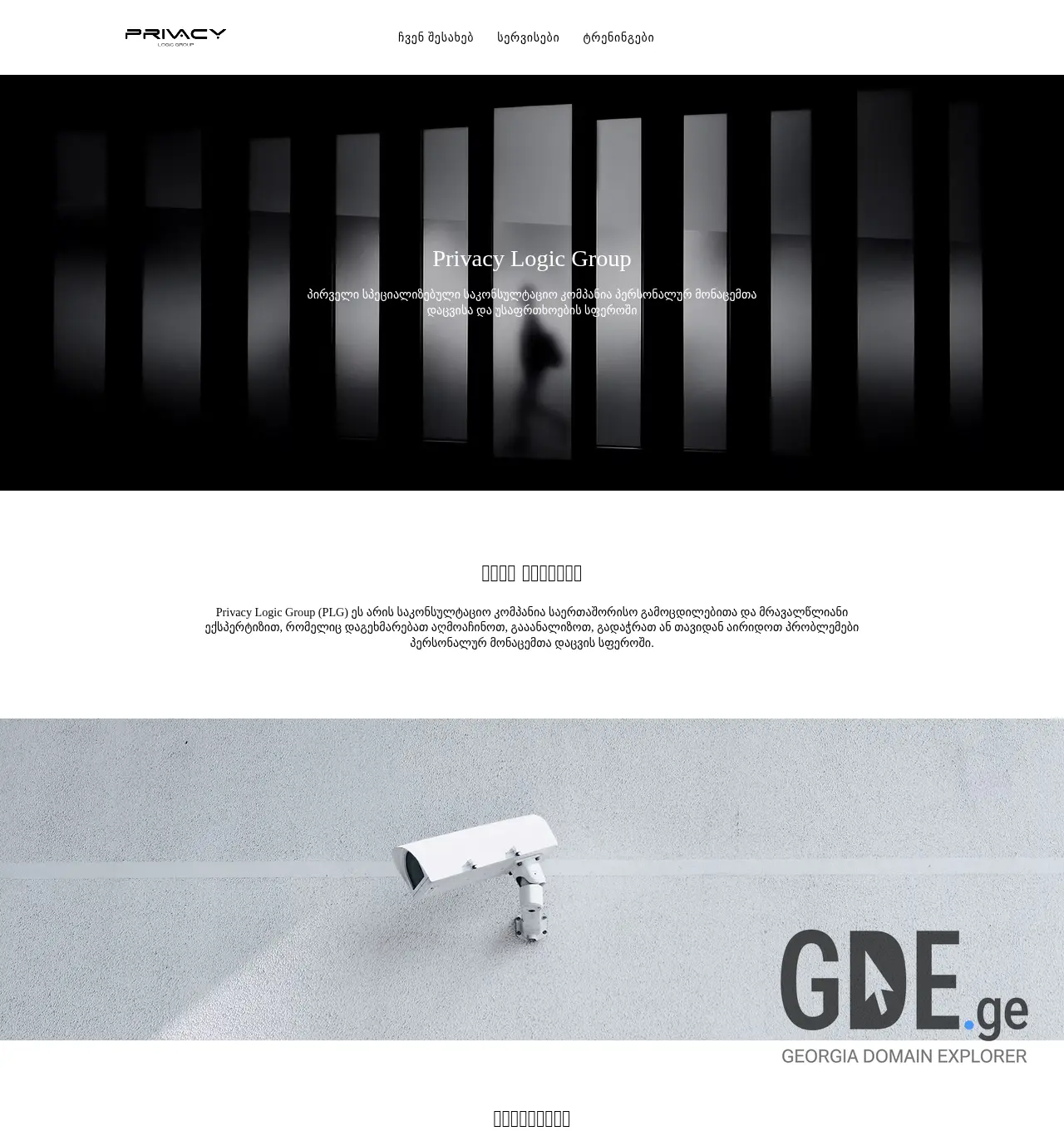 Screenshot of the site privacy.ge at 2025-11-29