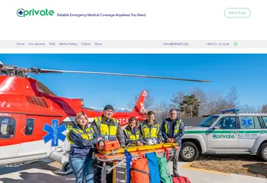 privateambulance.ge-ის ეკრანის სურათი