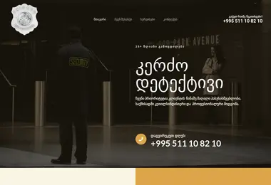 privatedetectives.ge-ის ეკრანის სურათი