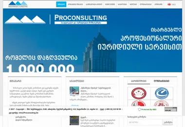 Screenshot of proconsulting.ge