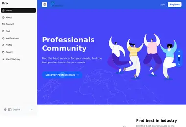 Screenshot of professionals.ge