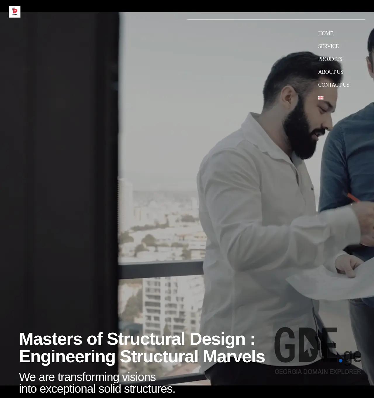 Screenshot of the site progresi.com.ge at 2025-12-01