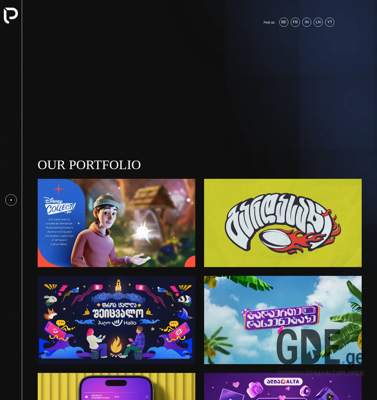 Screenshot of the site projectlab.ge at 2025-12-03