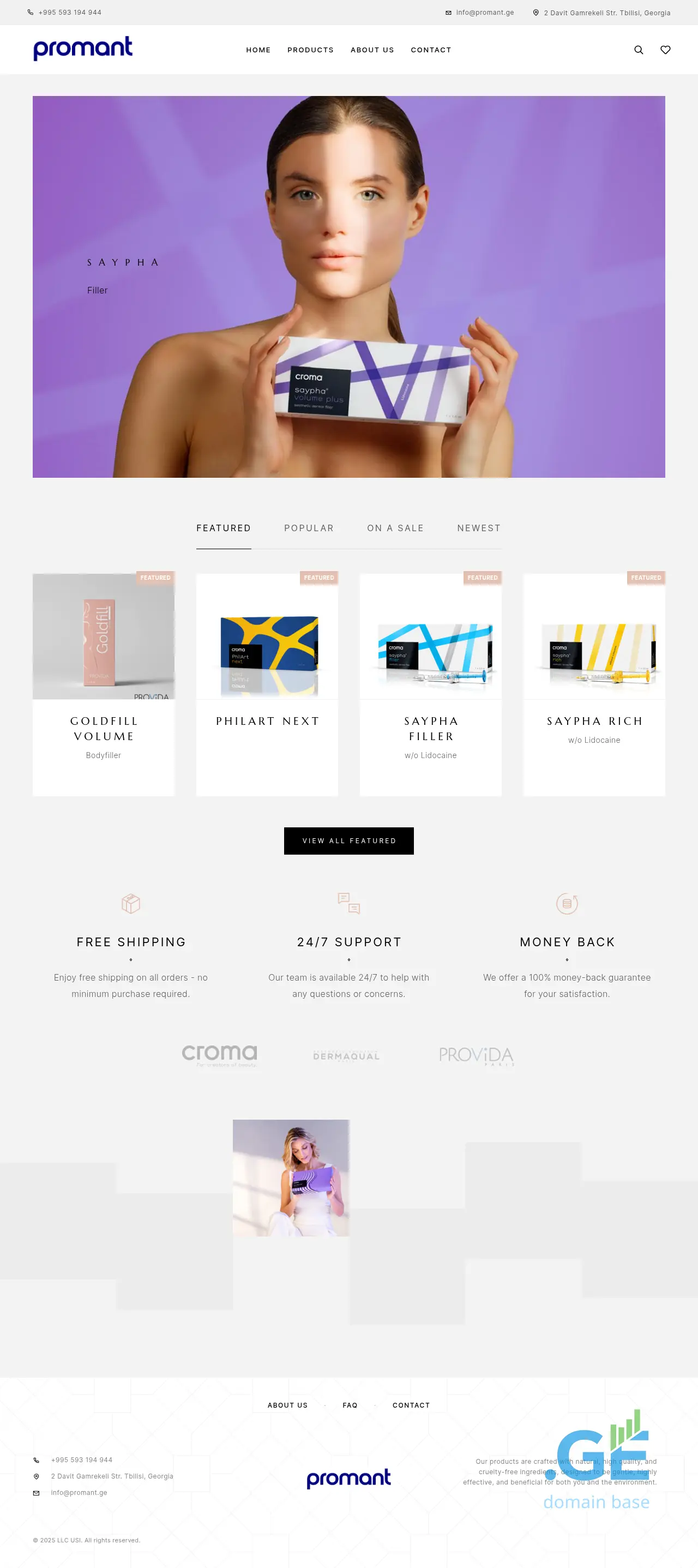 Screenshot of the site promant.ge