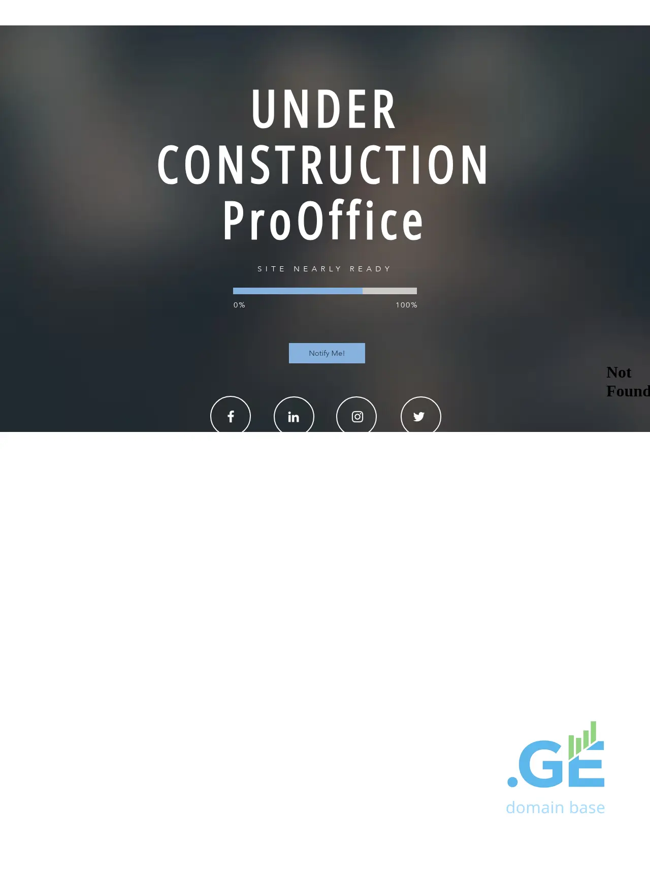 Screenshot of the site prooffice.ge