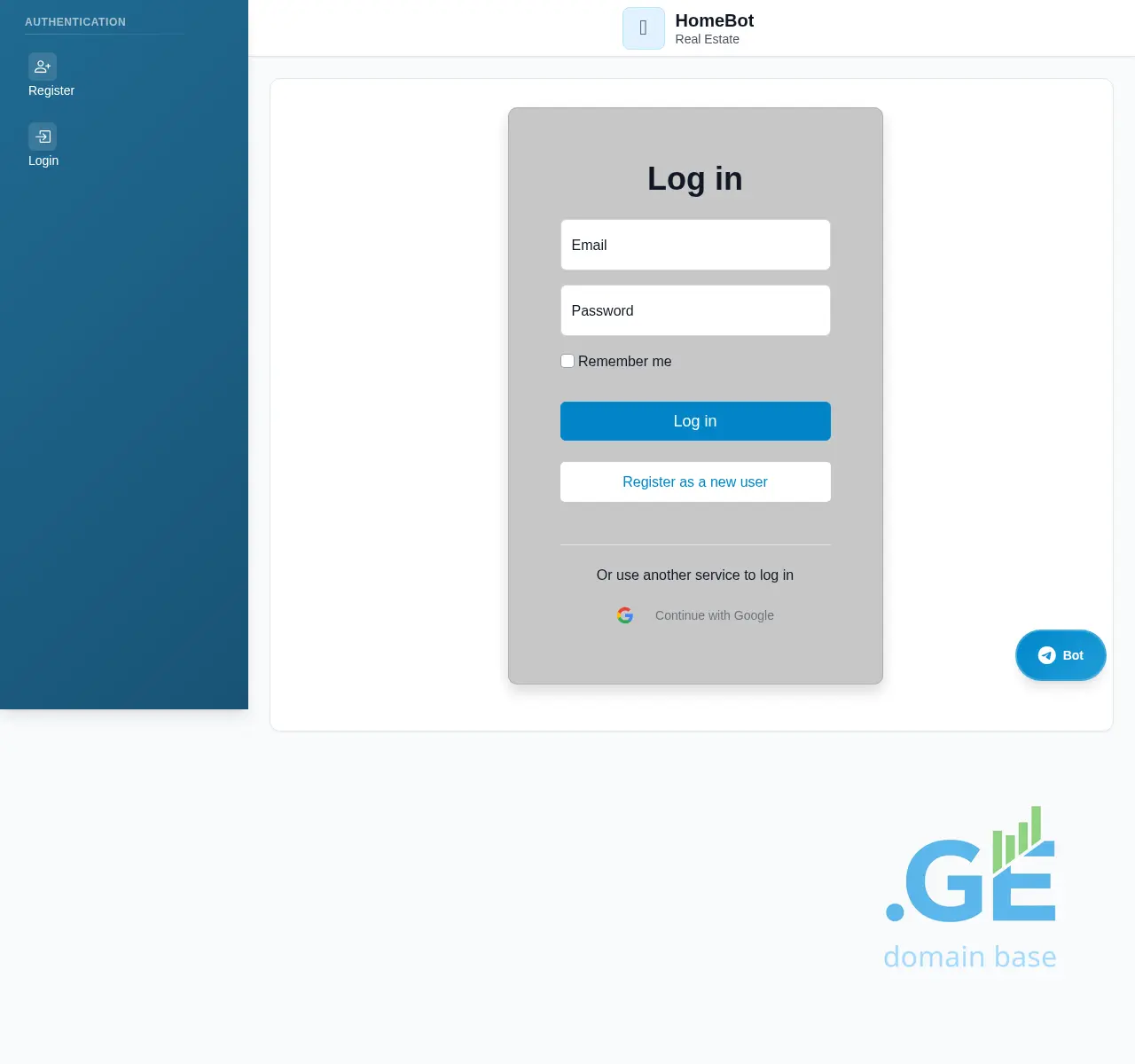 Screenshot of the site propertybot.ge at 2025-11-02
