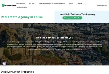 Скриншот propertyhaus.ge