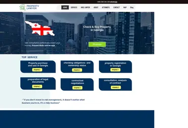 propertylawyer.ge-ის ეკრანის სურათი