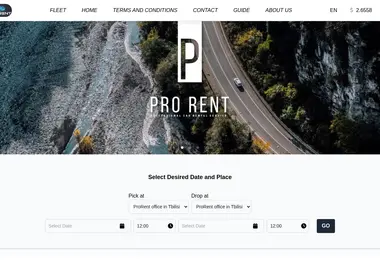 Screenshot of prorent.ge