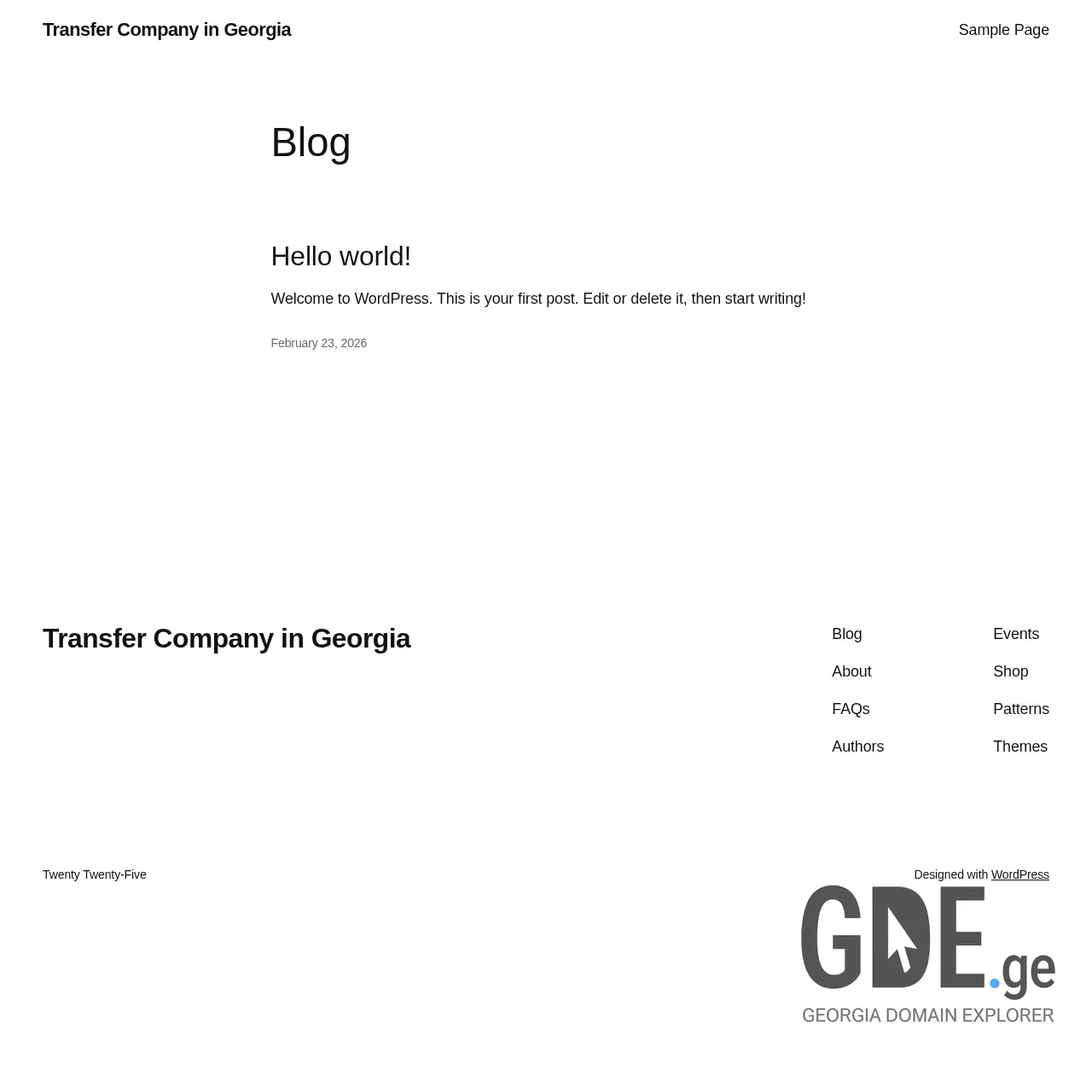 Screenshot of the site prorental.ge at 2026-02-24