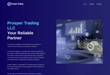 Screenshot of prospertrading.ge