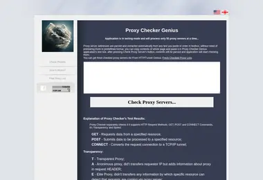 proxychecker.ge-ის ეკრანის სურათი