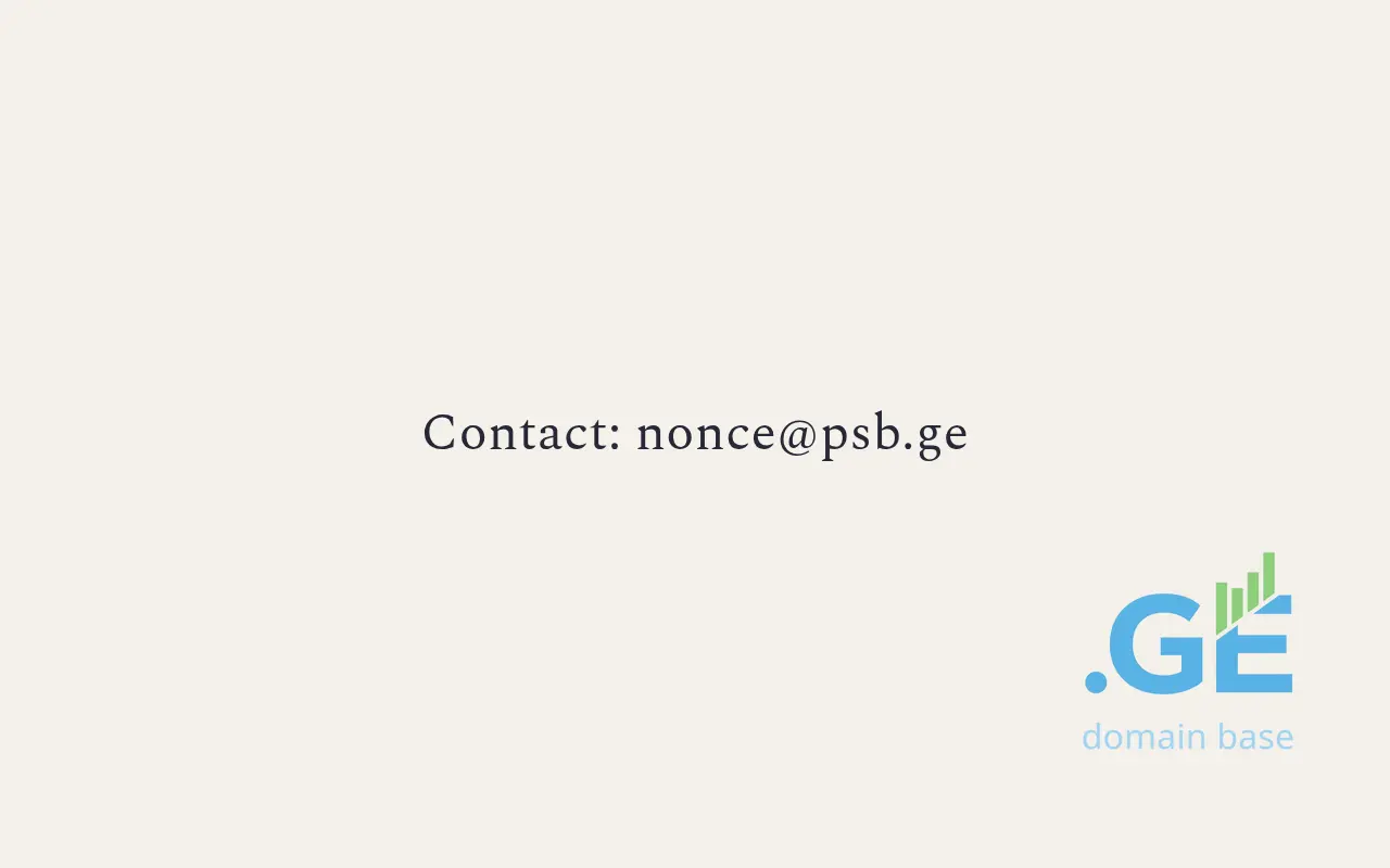 Screenshot of the site psb.ge