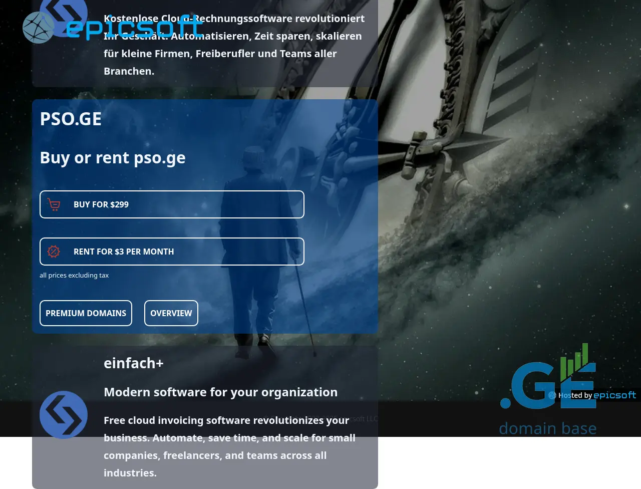 Screenshot of the site pso.ge at 2025-10-11