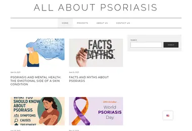 Скриншот psoriasispatients.ge