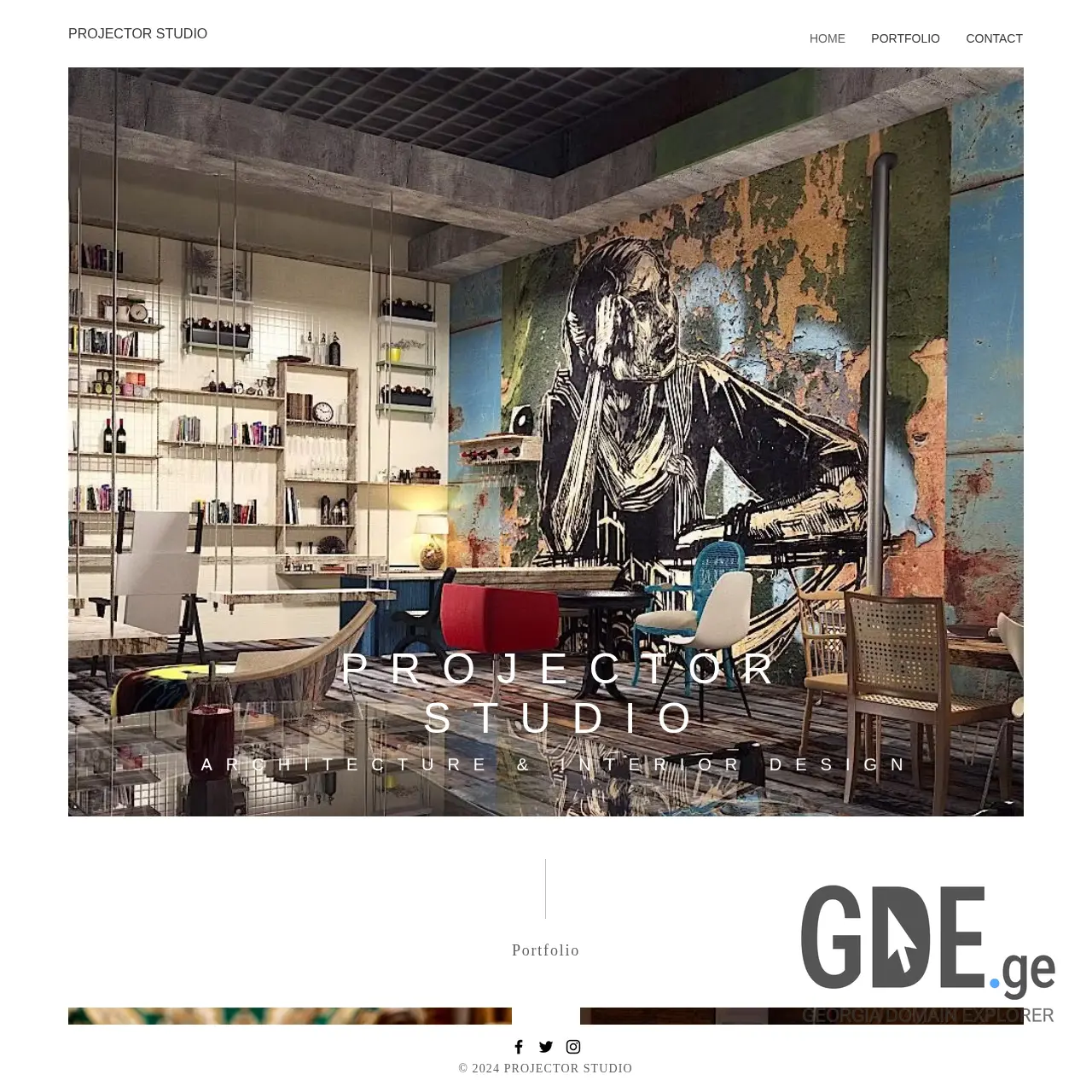 Screenshot of the site pstudio.ge at 2025-12-11