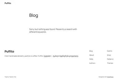 Screenshot of puffito.ge