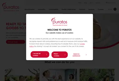 Скриншот puratos.ge