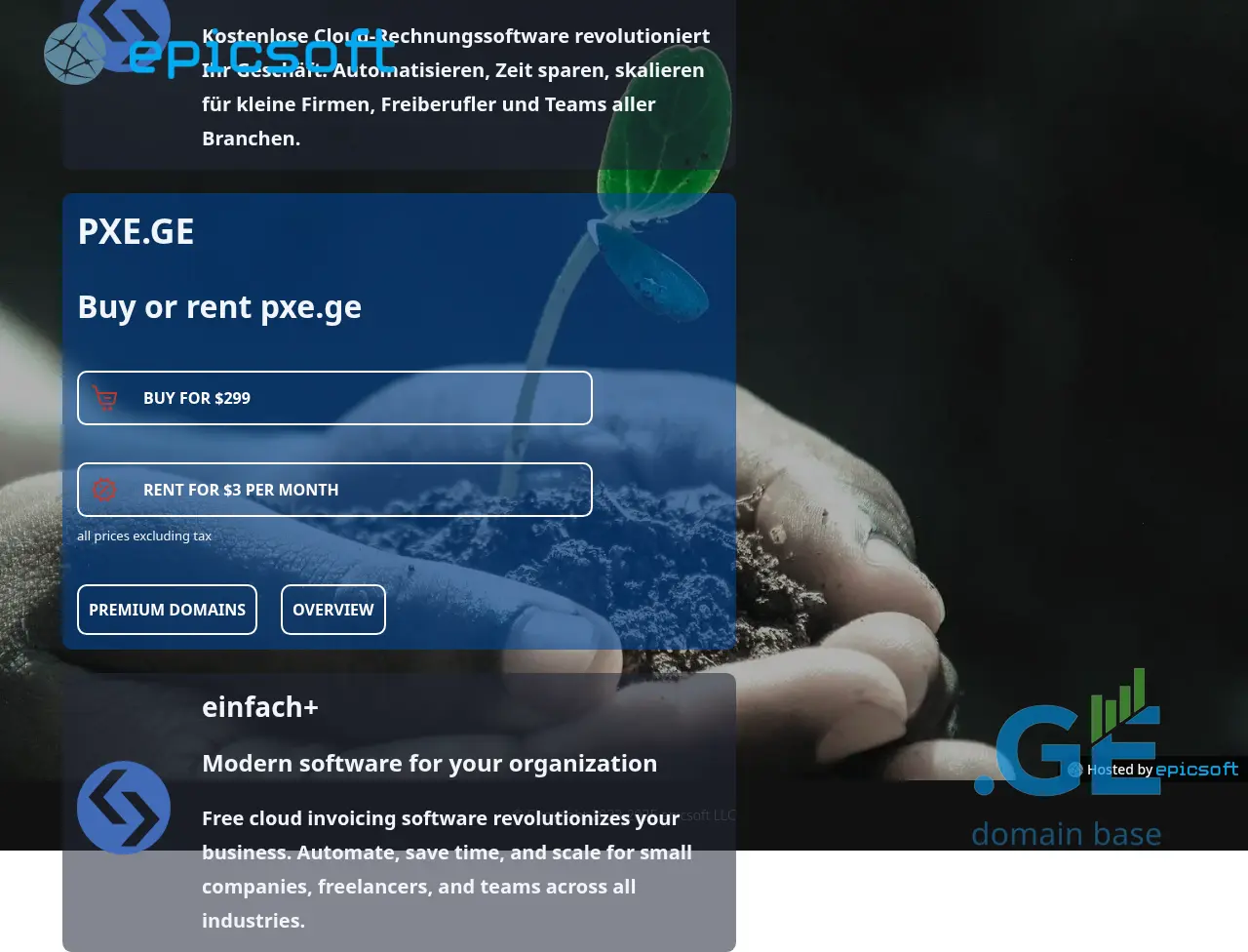 Screenshot of the site pxe.ge at 2025-10-11