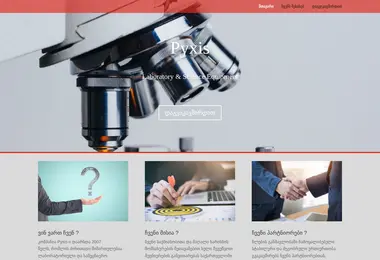 Screenshot of pyxis.ge