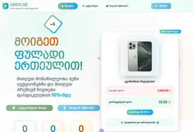 Скриншот qbids.ge