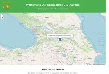 Screenshot of qgis.ge