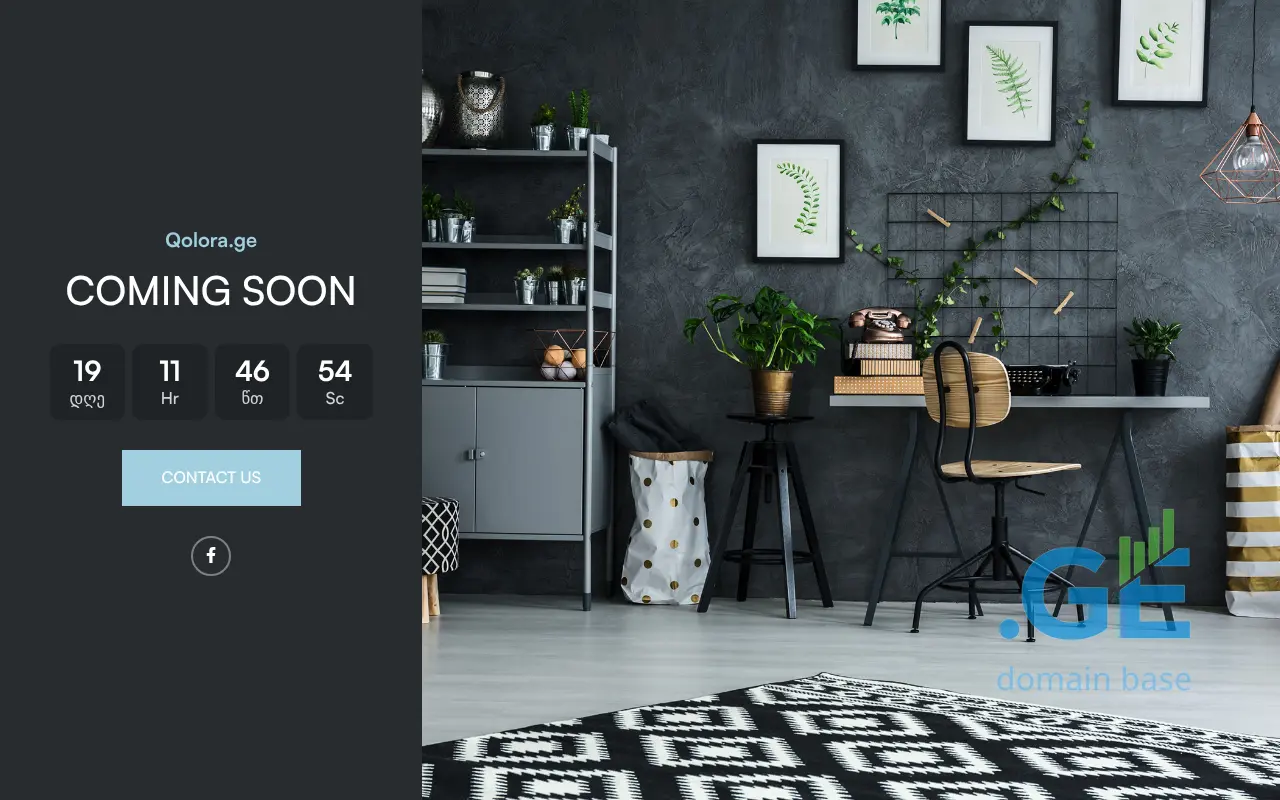 Screenshot of the site qolora.ge
