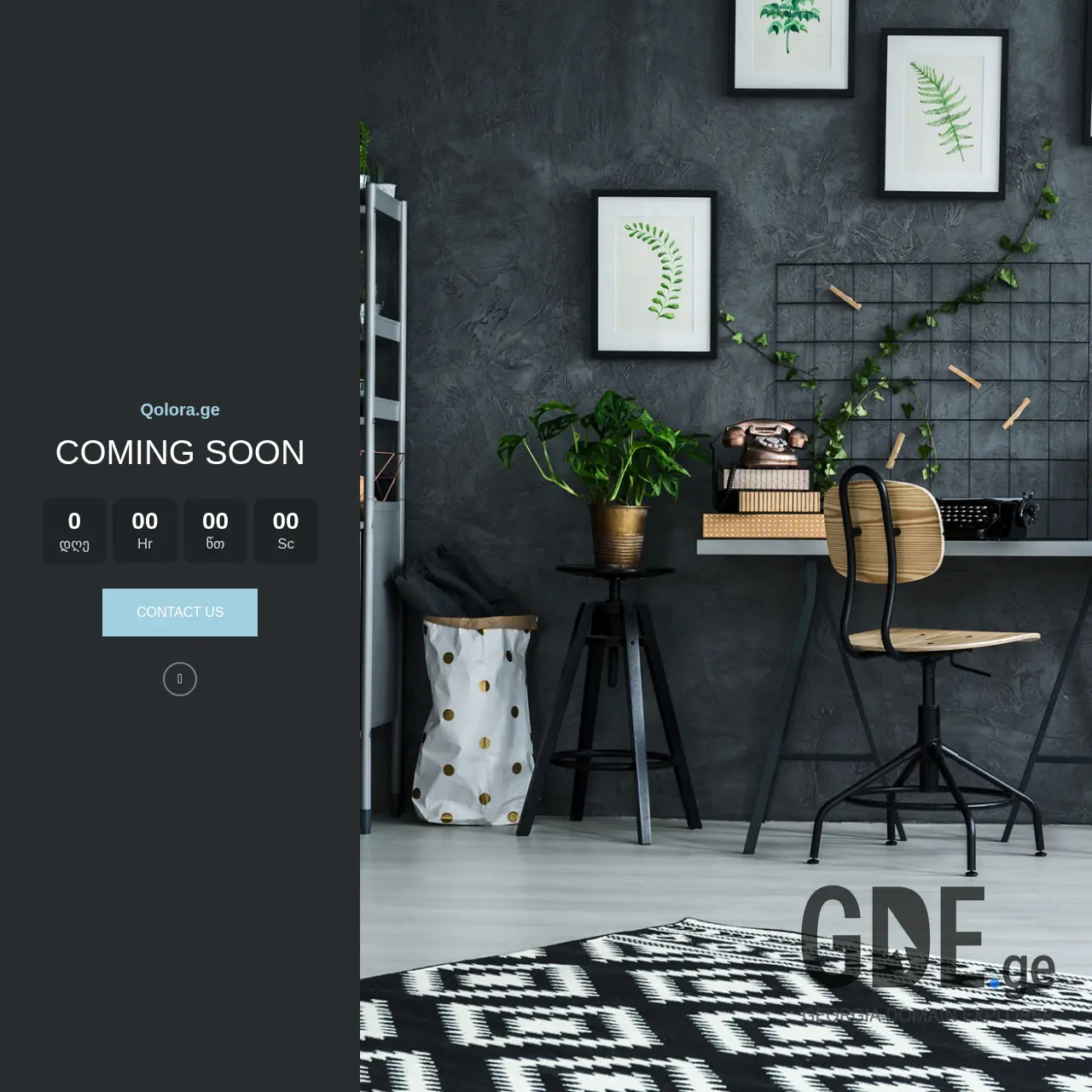 Screenshot of the site qolora.ge at 2025-12-11