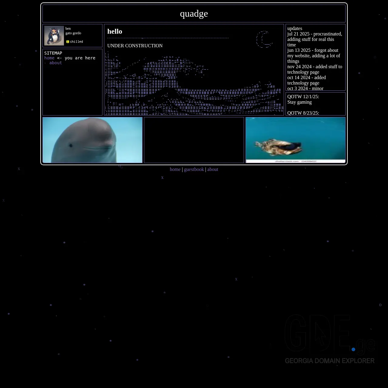 Screenshot of the site quad.ge at 2025-12-11