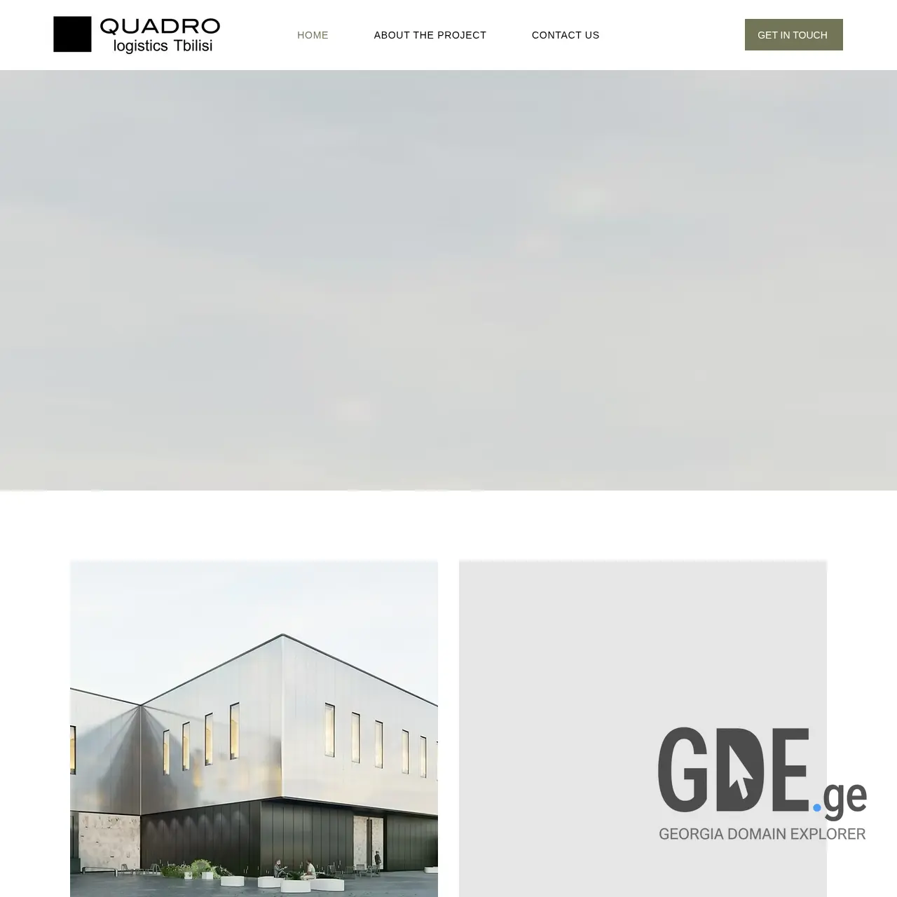 Screenshot of the site quadrologistics.ge at 2025-12-11