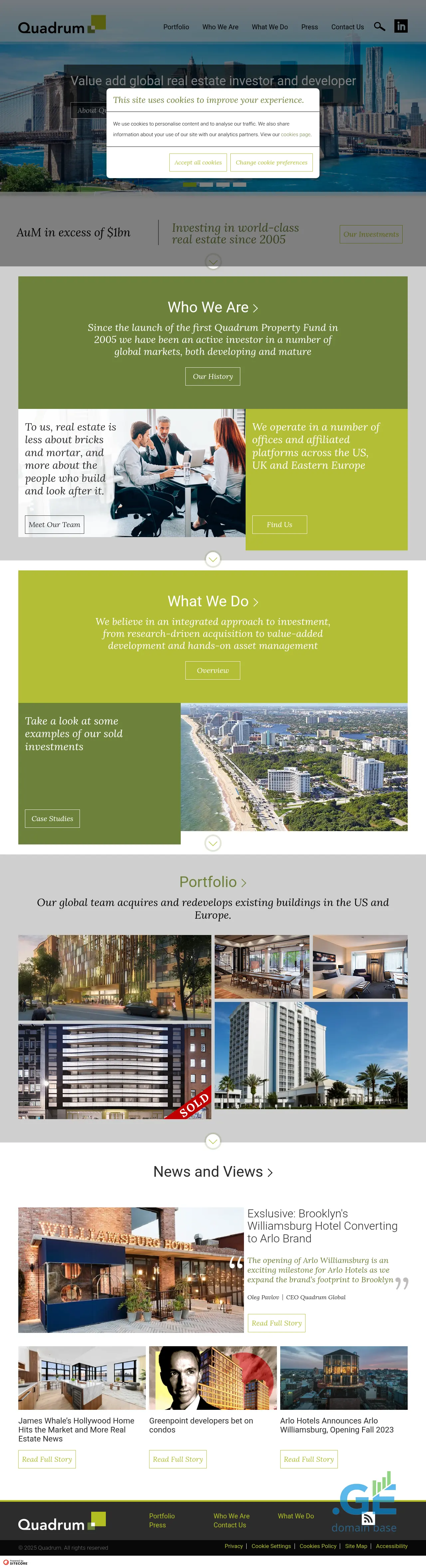 Screenshot of the site quadrumgeorgia.ge