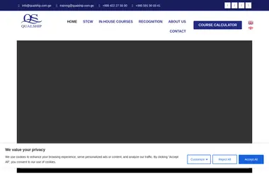 Скриншот qualship.com.ge