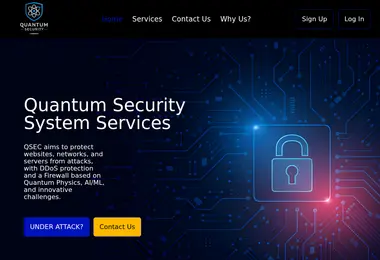 Скриншот quantum-security.ge