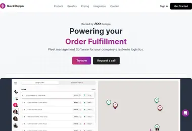 Screenshot of quickshipper.ge