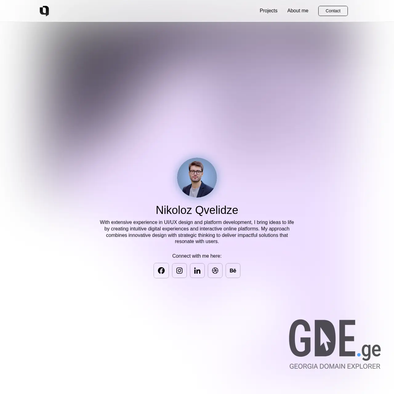 Screenshot of the site qvelo.ge at 2025-12-11