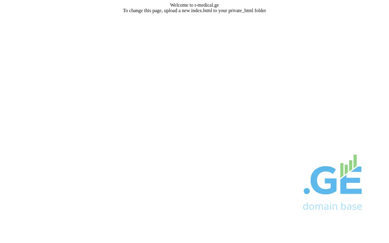 Screenshot of the site r-medical.ge
