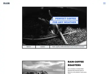 raincoffee.ge-ის ეკრანის სურათი