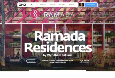 Screenshot of ramada.ge