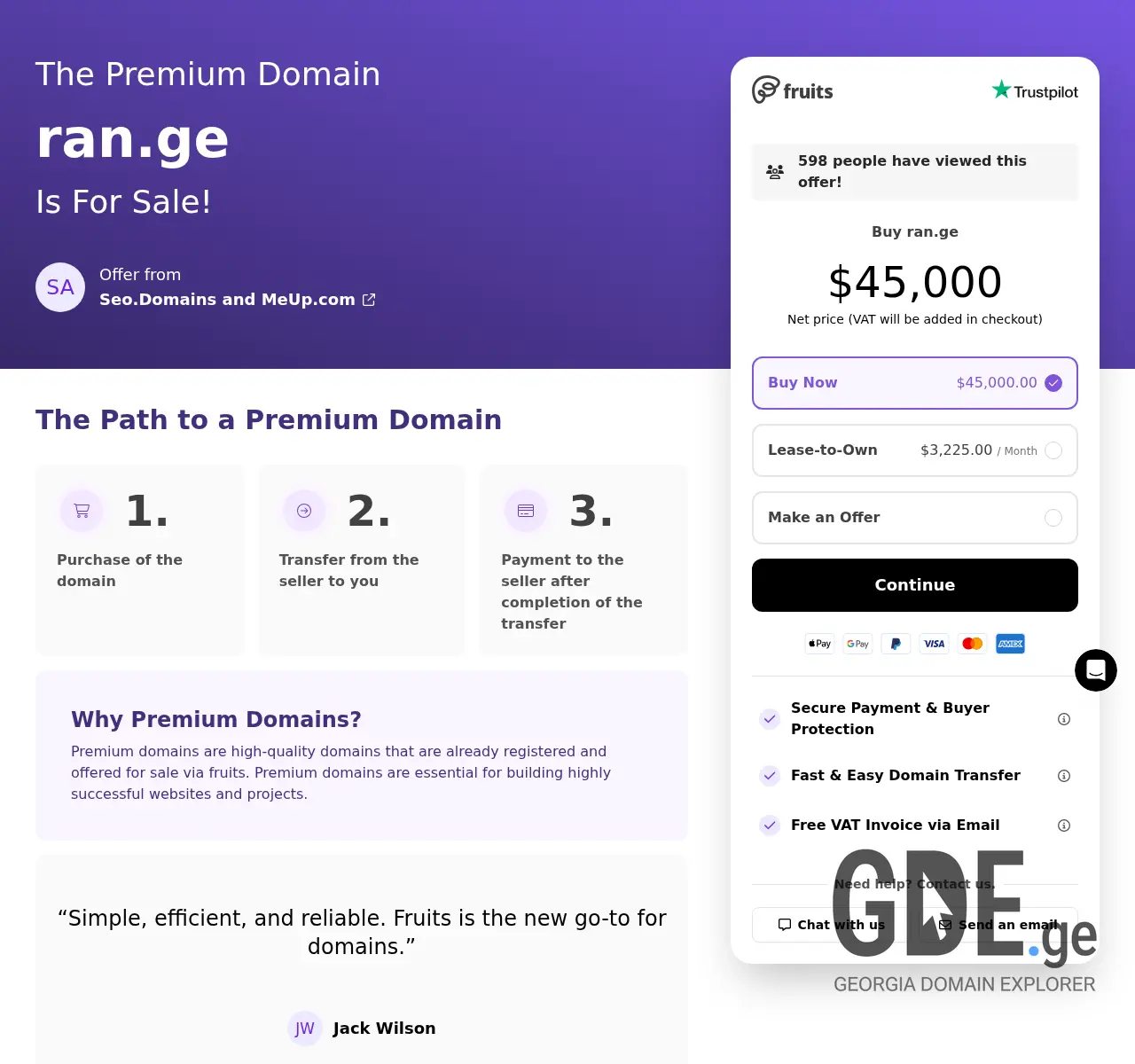 Screenshot of the site ran.ge at 2025-11-26