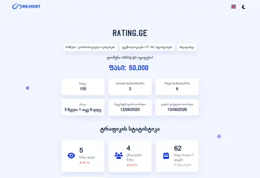 rating.ge-ის ეკრანის სურათი