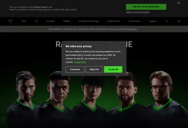 Screenshot of razer.ge