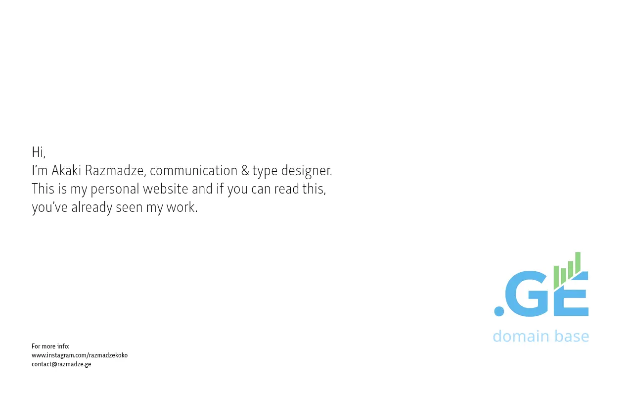 Screenshot of the site razmadze.ge