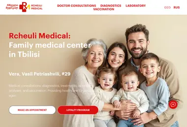 Screenshot of rcheulimedical.ge
