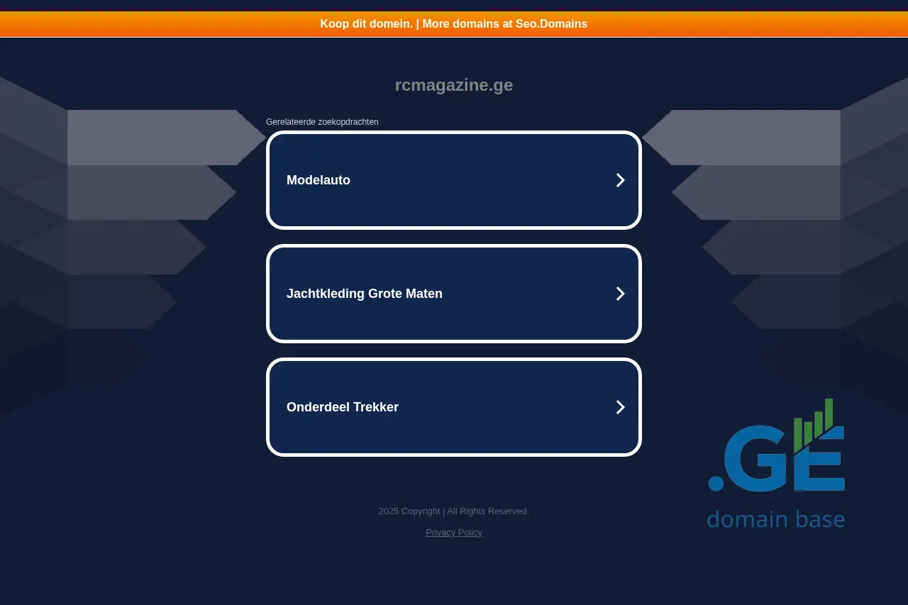 Screenshot of the site rcmagazine.ge