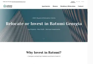 realestatebatumi.ge-ის ეკრანის სურათი