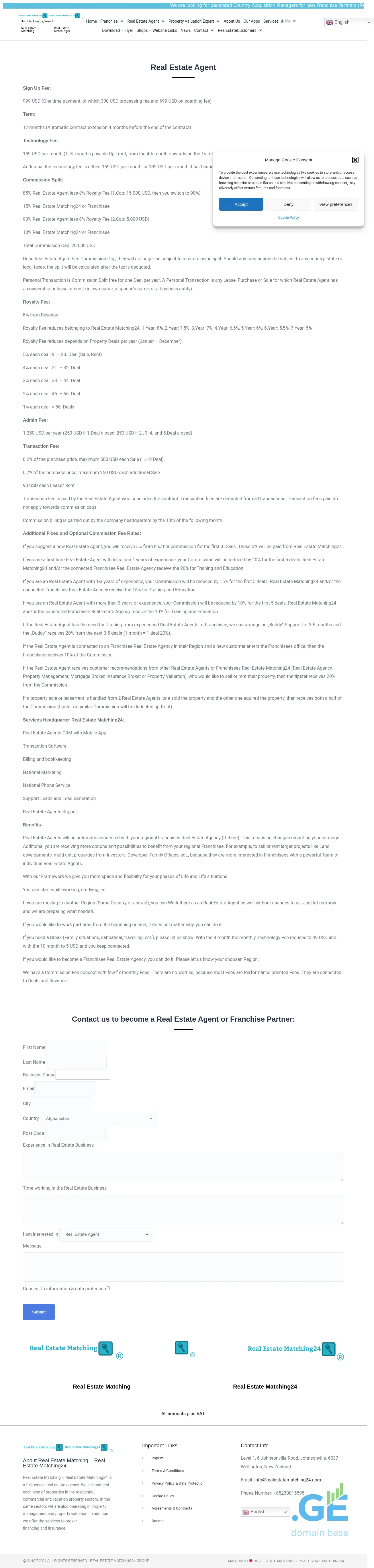 Screenshot of the site realestatematching24.ge