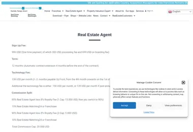 Screenshot of realestatematching24.ge
