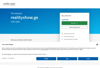 Screenshot of realityshow.ge