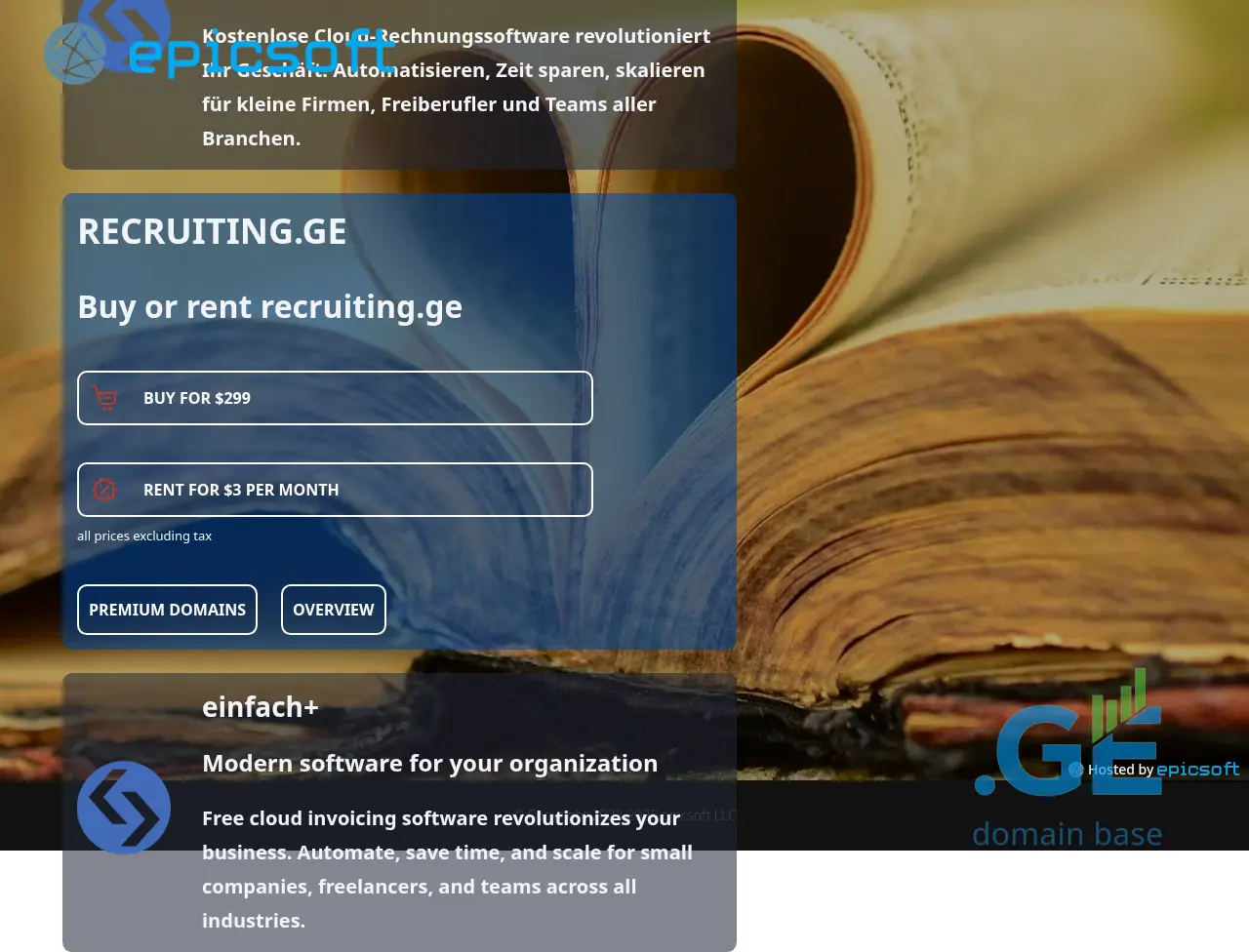 Screenshot of the site recruiting.ge