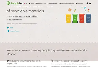 Screenshot of recycleloc.ge